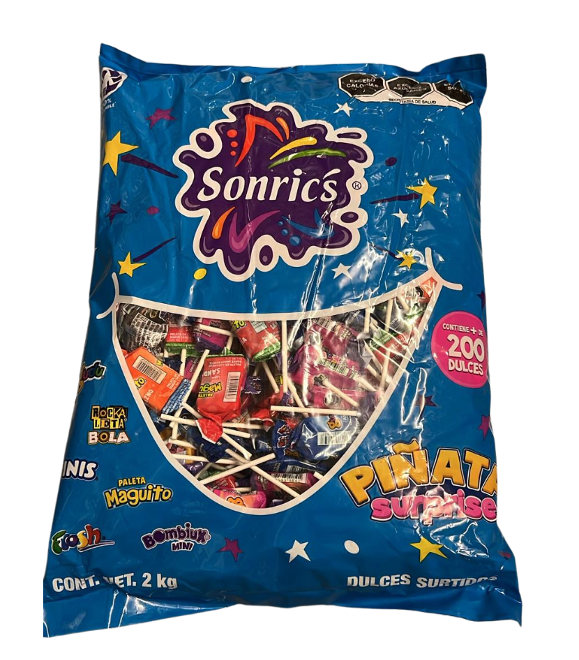 % DESCUENTO Especial%% Dulces surtidos para Piñata mix 2 kg - SONRIC'S (CAD 1.11.24)