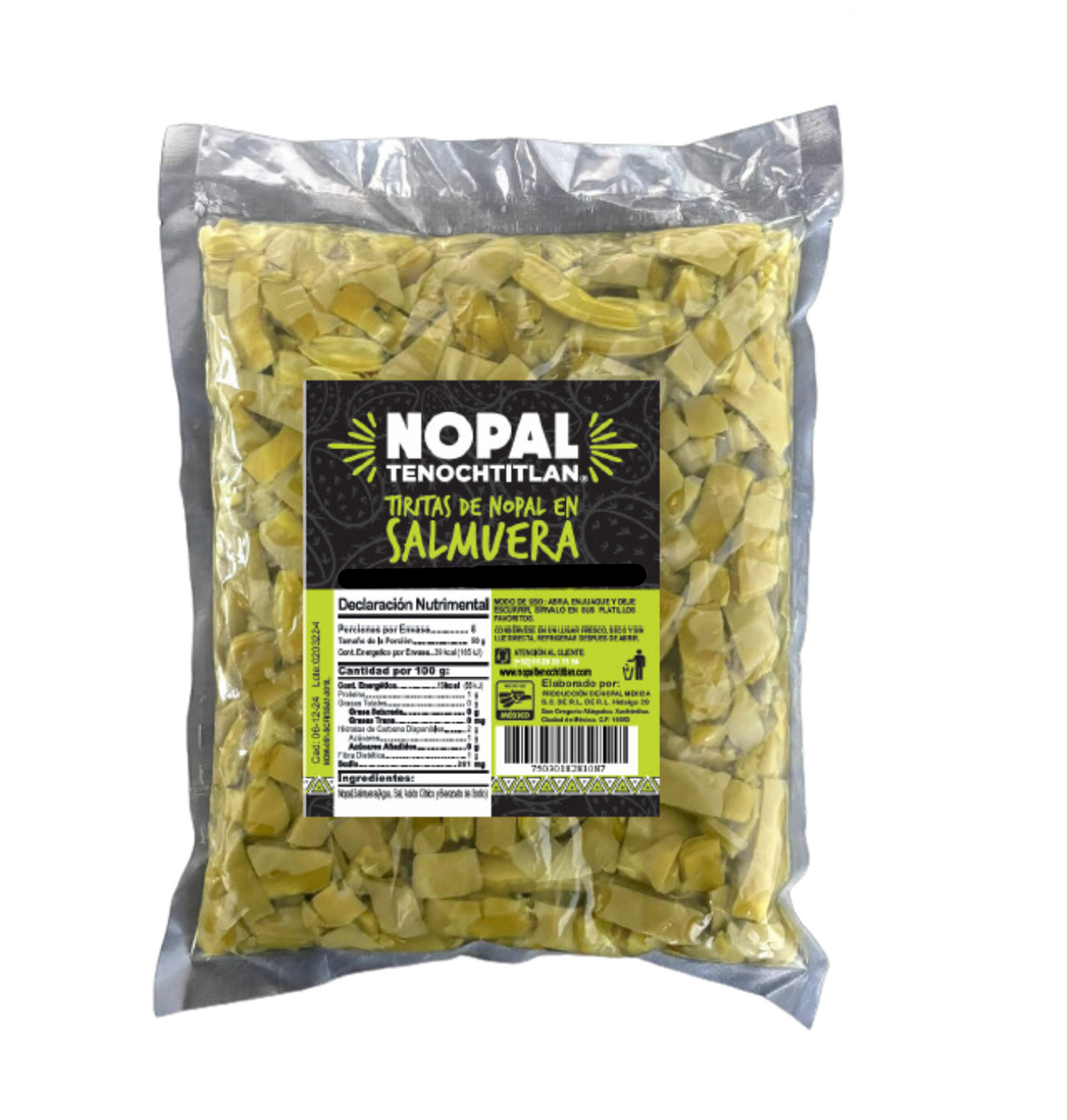 Nopal Salmuera en Tiras 1 kg - TENOCHTITLAN