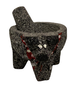 Molcajete de piedra volcanica Mini 6 cm