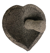 Molcajete de Piedra volcánica Corazón 29 cm