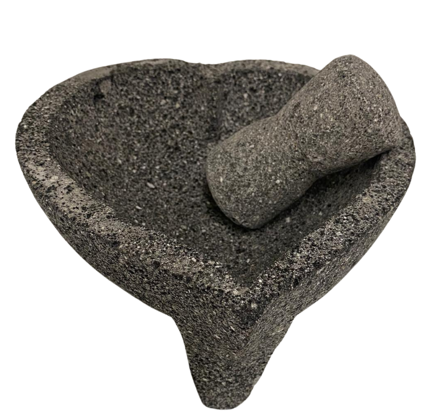 Molcajete de Piedra volcánica Corazón 29 cm