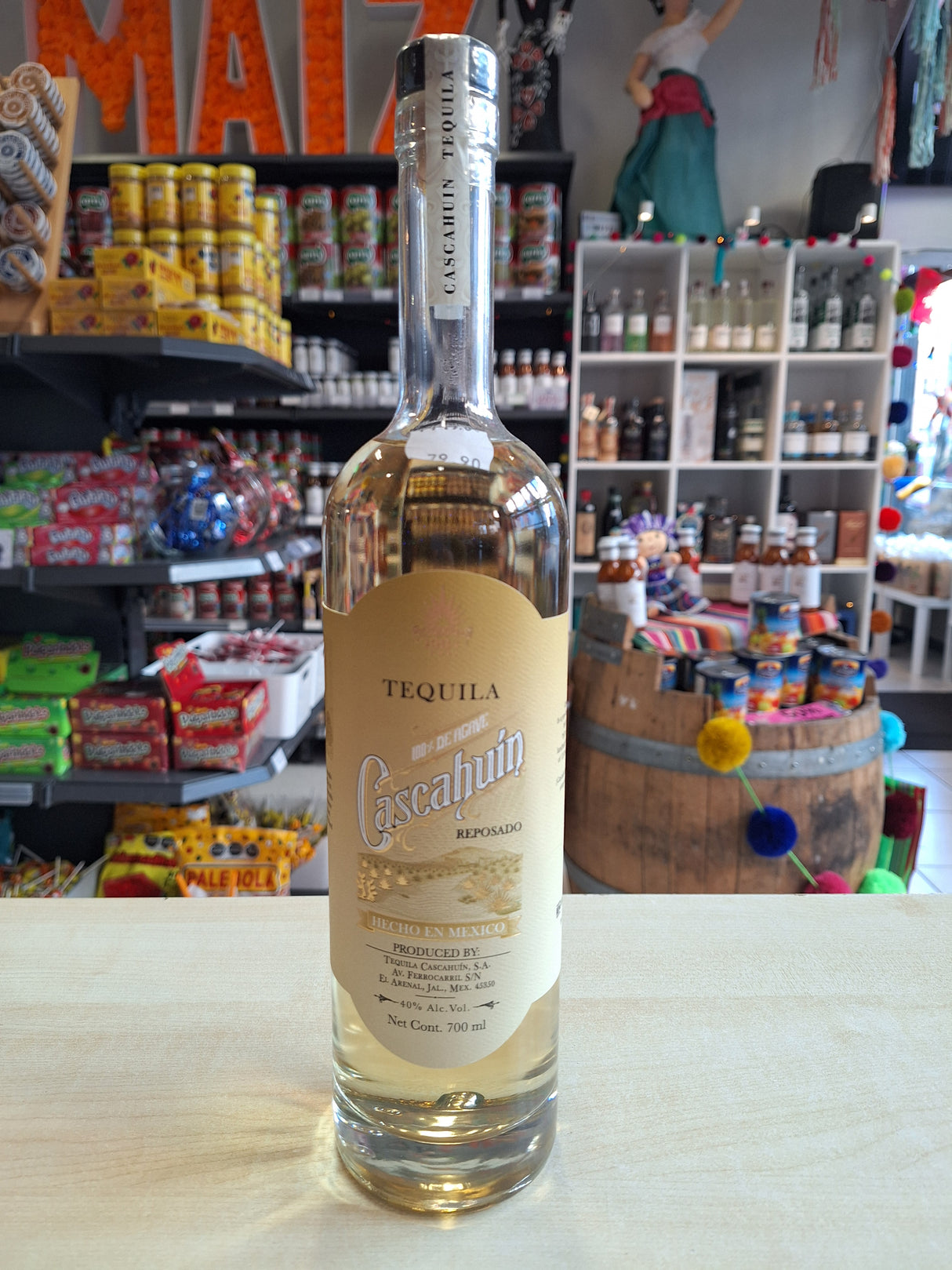 *Tequila  Cascahuin reposado 700 ml  40.0 % Vol