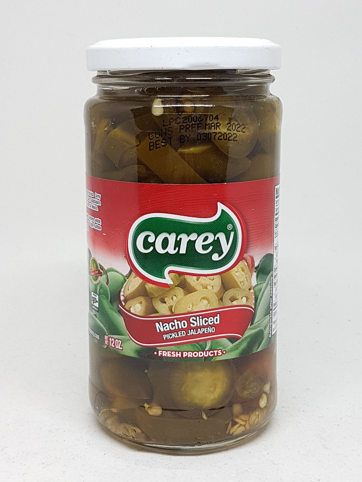 *Chiles Jalapeños Nachos en Frasco 345g CAREY