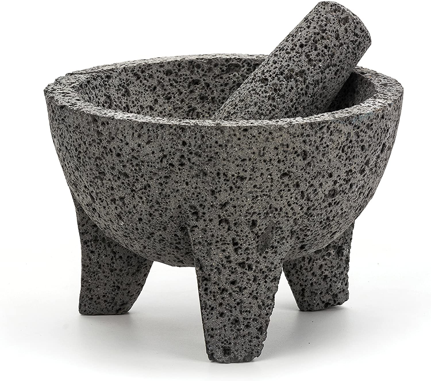 Molcajete Mortero Mexicano 12 Cm En Piedra Volcánica